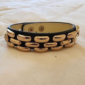 Chic Gold and Black Women's Bracelet